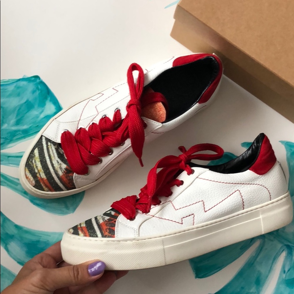 Corso Como cow glitter vegan sneakers 8.5